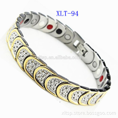 Popular Sports Energy Health Benefits 4 in 1 bio magnetic titanium bracelet